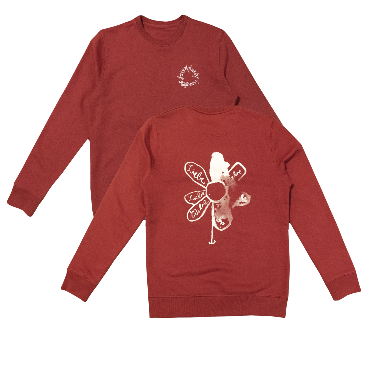 BRANDÃO FABER HUNGER - Flower Sweatshirt - Small, Red